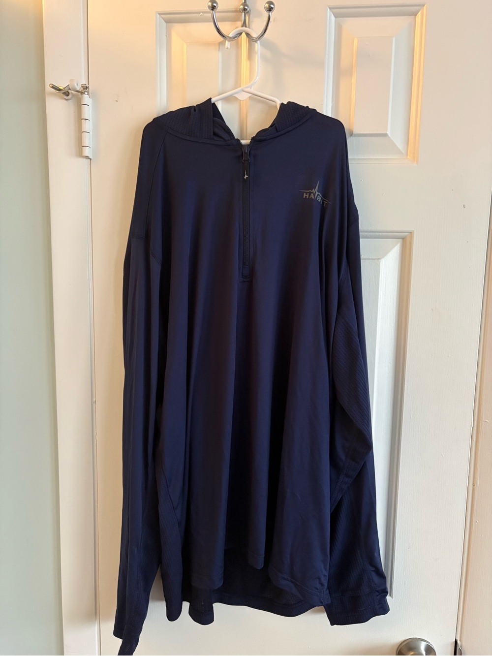 Habit Navy Half-Zip Hooded Sweater -